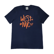 WEST NYC / WRITTEN TEE (NAVY)