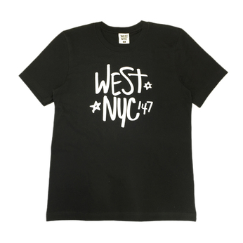 ＷＥＳＴ　ＮＹＣ　／　ＷＲＩＴＴＥＮ　ＴＥＥ　（ＢＬＡＣＫ）