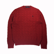 POLO RALPH LAUREN / CABLE KNIT SWEATER (RED)