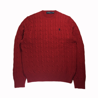 ＰＯＬＯ　ＲＡＬＰＨ　ＬＡＵＲＥＮ　／　ＣＡＢＬＥ　ＫＮＩＴ　ＳＷＥＡＴＥＲ　（ＲＥＤ）