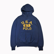 POLO RALPH LAUREN / USA 67 POLO HOODIE (NAVY)