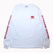 WACK WACK / "WACK BEGGAR" LONG SLEEVE TEE (WHITE)