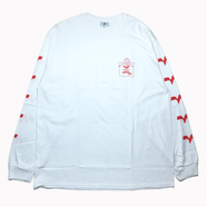 WACK WACK / "BLACK MILK" LONG SLEEVE TEE (WHITE)