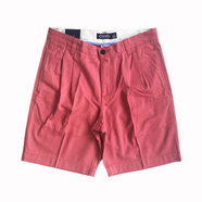 CHAPS / 2TUCK COTTON TWILL SHORTS (RED)