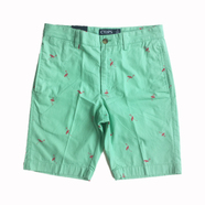 CHAPS / Flamingo Printed Cotton Shorts