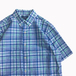 ＣＨＡＰＳ　／　Ｐｌａｉｄ　Ｂｕｔｔｏｎ　Ｄｏｗｎ　Ｌｉｎｅｎ　Ｓｈｉｒｔ　（ＢＬＵＥ）