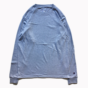 ＣＨＡＭＰＩＯＮ　ＵＳＡ　／　５．２ｏｚ　Ｌｏｎｇ　Ｓｌｅｅｖｅ　Ｔｅｅ　（ＧＲＥＹ）