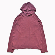 COMFORT COLORS / GARMENT DYED HOODED LS TEE (BRICK)