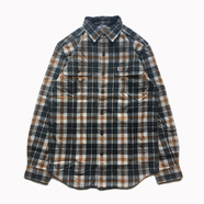 CARHARTT / PLAID FLANNEL SHIRT (ASPHALT)