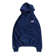 H33M / Mineral Wash Logo Hoody (BLUE)