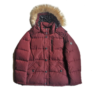 Calvin Klein / Faux Fur Hooded JKT (MAROON)