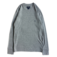 POLO RALPH LAUREN / WAFFLE LS TEE (GREY)