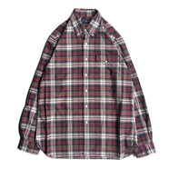 POLO RALPH LAUREN / PLAID OXFORD SHIRT (RED)