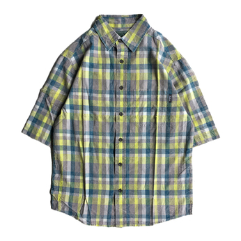 ＷＯＯＬＲＩＣＨ　／　ＣＨＥＣＫ　Ｓ／Ｓ　ＳＨＩＲＴ　（ＹＥＬＬＯＷ）