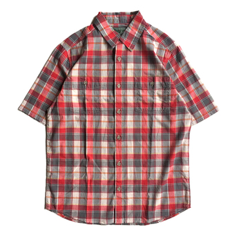 ＷＯＯＬＲＩＣＨ　／　ＣＨＥＣＫ　Ｓ／Ｓ　ＳＨＩＲＴ　（ＲＥＤ）