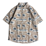 WOOLRICH / PRINTED S/S SHIRT (WHEAT)