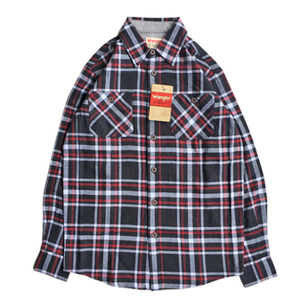 ＷＲＡＮＧＬＥＲ　／　ＦＬＡＮＮＥＬ　ＳＨＩＲＴ　（ＢＬＡＣＫ）