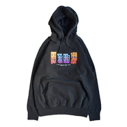 ACAPULCO GOLD / TRIBE BUILDINGS PULLOVER HOODIE (BLACK)