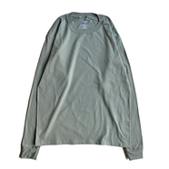 HANES / Beefy LS TEE (STONE WASH GREEN)