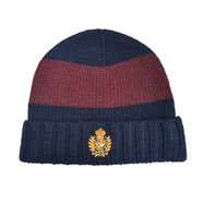 POLO RALPH LAUREN / CREST LOGO WATCH CAP (NAVY x BURGUNDY)