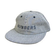 NUMBERS EDITION / WORDMARK DENIM STRIPE 6PANEL CAP