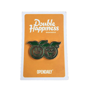 OPEN DAILY / Double Happiness Pin