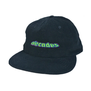 THE DECADES HAT / FAT LOGO CORDUROY CAP (BLACK)