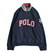 POLO RALPH LAUREN / USA HALF ZIP FLEECE (NAVY)