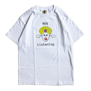 BEDLAM / NOT LISTEN TEE (WHITE)