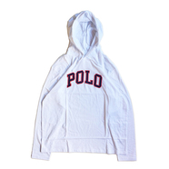 POLO RALPH LAUREN / POLO HOODED LS TEE (WHITE)