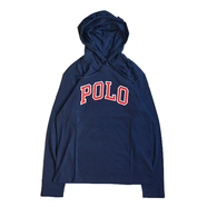 POLO RALPH LAUREN / POLO HOODED LS TEE (NAVY)