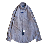 POLO RALPH LAUREN / PLAID OXFORD STRETCH SHIRT (MOCHA)