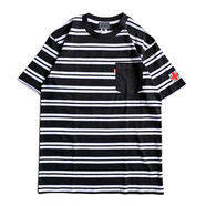 ACAPULCO GOLD / AGNY BORDER POCKET TEE (BLACK x WHITE)