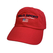 POLO SPORT / LOGO COTTON CHINO CAP (RED)