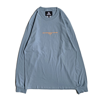 ＮＯＴＨＩＮ’　ＳＰＥＣＩＡＬ　／　Ｆ／Ｗ　１９　ＬＯＧＯ　ＬＯＮＧ　ＳＬＥＥＶＥ　（Ｓｔｏｎｅｗａｓｈｅｄ　Ｂｌｕｅ）