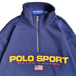 ＰＯＬＯ　ＳＰＯＲＴ　／　ＬＯＧＯ　ＨＡＬＦ　ＺＩＰ　ＳＷＥＡＴ　（ＮＡＶＹ）