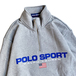 ＰＯＬＯ　ＳＰＯＲＴ　／　ＬＯＧＯ　ＨＡＬＦ　ＺＩＰ　ＳＷＥＡＴ　（ＧＲＥＹ）