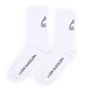 LASER BARCELONA / OG DAILY PERFORMANCE SOCKS (WHITE)