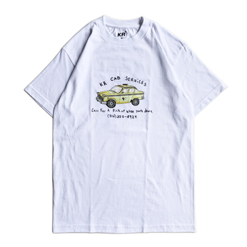 ＫＲＵ　ＮＹＣ　／　ＣＡＢ　ＳＥＲＶＩＣＥ　ＴＥＥ　（ＷＨＩＴＥ）