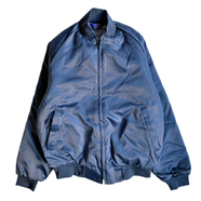 ASW (AMERICAN SPIRIT WEAR) / QUILT LINER SATIN ZIP JACKET (NAVY)