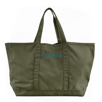 ＰＡＣＫＩＮＧ　／　ＣＡＮＶＡＳ　ＴＯＴＥ　ＢＡＧ　（ＯＬＩＶＥ）