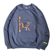 BENCH / RETIRED NUMBER CREW NECK (CHARCOAL)