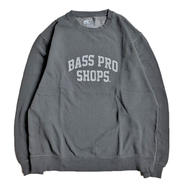 BASS PRO SHOPS / LOGO CREW NECK (CHARCOAL)