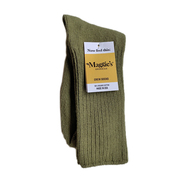 Maggie's Organic / Organic Cotton Crew Socks (Olive)