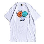 BEDLAM x CRACK GALLERY / 3 FACE TEE (WHITE)