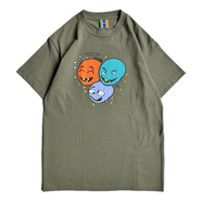 BEDLAM x CRACK GALLERY / 3 FACE TEE (OLIVE)