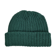 COLUMBIA KNIT / SHORT COTTON BEANIE (GREEN)