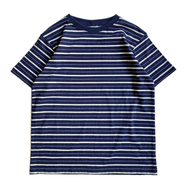 COLUMBIA KNIT / [MADE IN USA] BORDER TEE (NAVY)