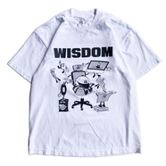 WDsounds x WACK WACK / WISDOM T-SHIRTS (WHITE)