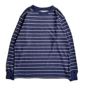 ＣＯＬＵＭＢＩＡ　ＫＮＩＴ　／　［ＭＡＤＥ　ＩＮ　ＵＳＡ］　ＢＯＲＤＥＲ　　ＬＳ　ＴＥＥ　（ＮＡＶＹ）